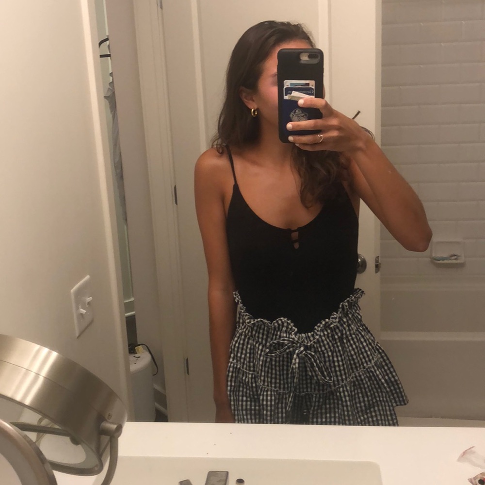 black bodysuit